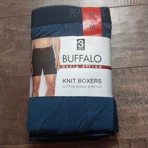David Bitton Buffalo Men's (M) 3 pack Knit Boxers
